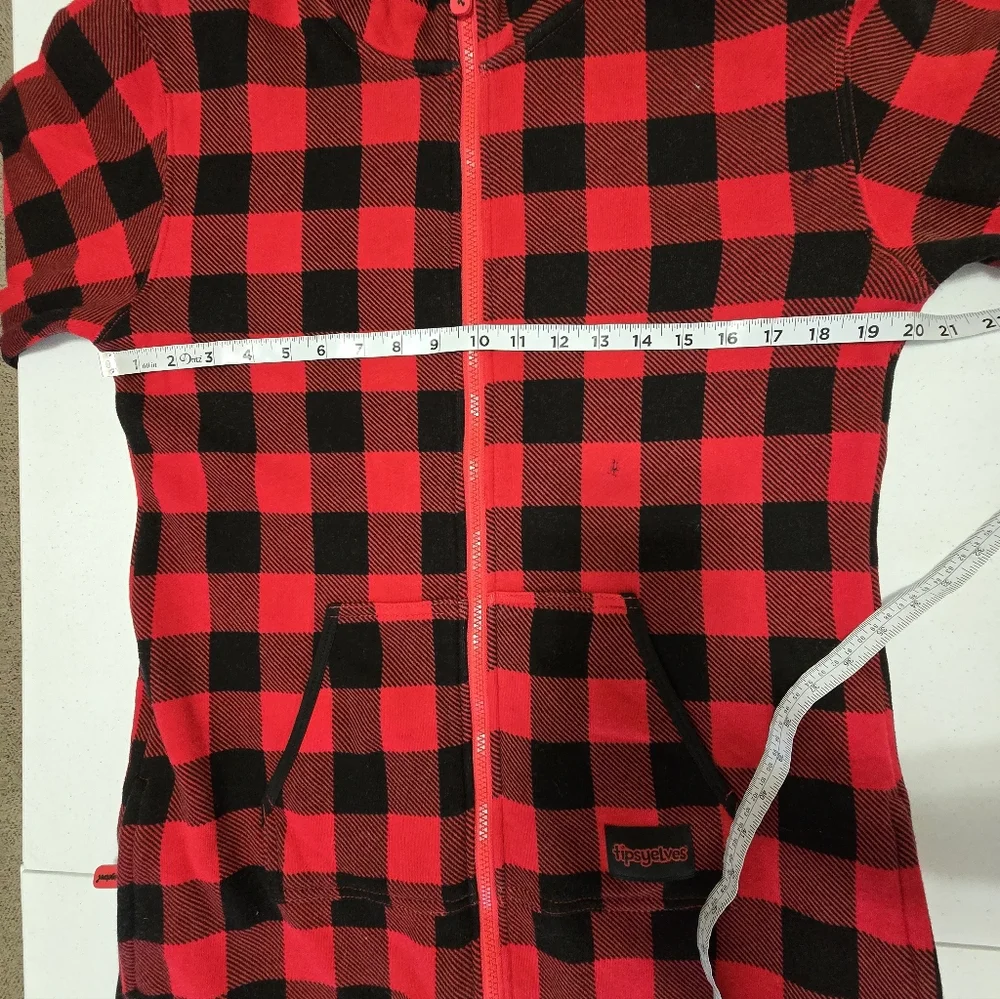 Tipseyelves MEN'S LUMBERJACK JUMPSUIT Mefium Buffalo‎ Plaid Onzie - Picture 6 of 14